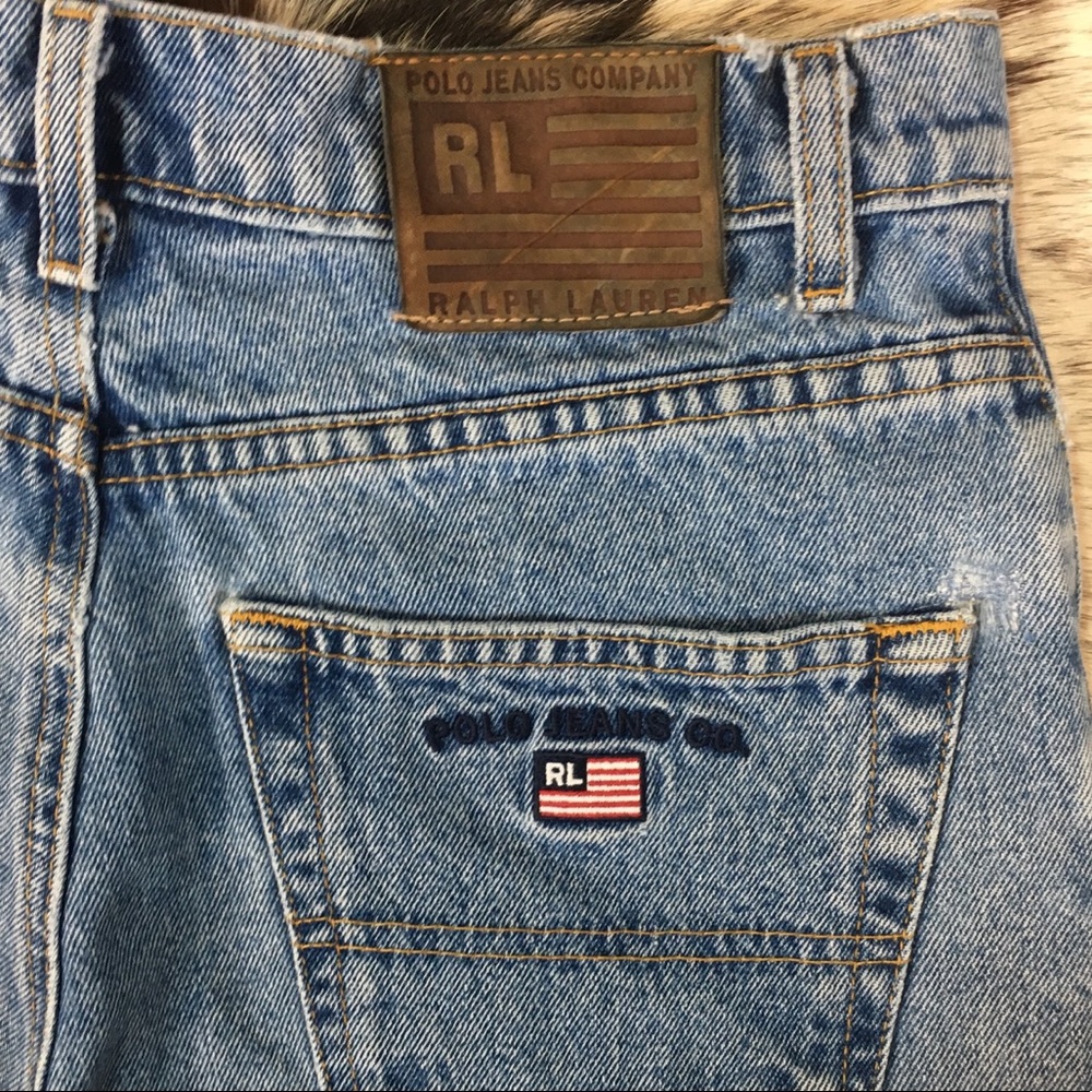 Vintage Polo Ralph Lauren High Rise Jean Short VTG
